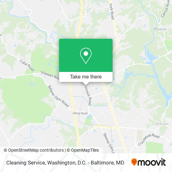 Mapa de Cleaning Service