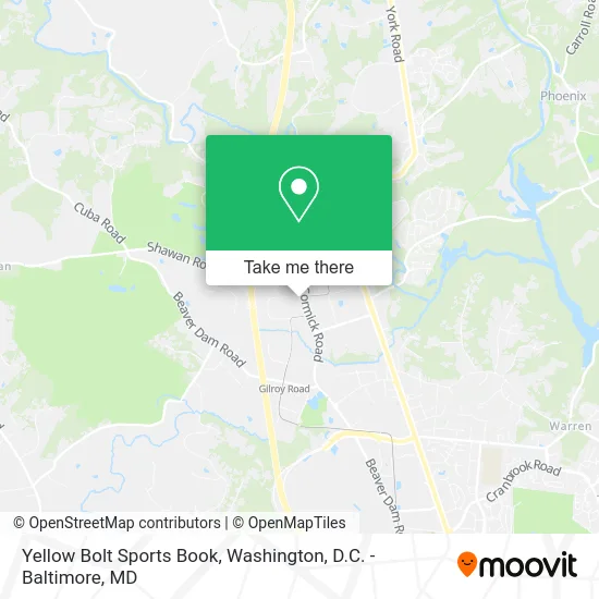 Yellow Bolt Sports Book map