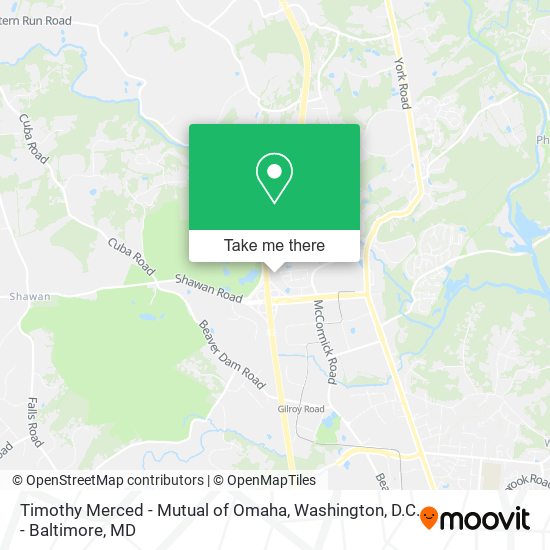 Timothy Merced - Mutual of Omaha map