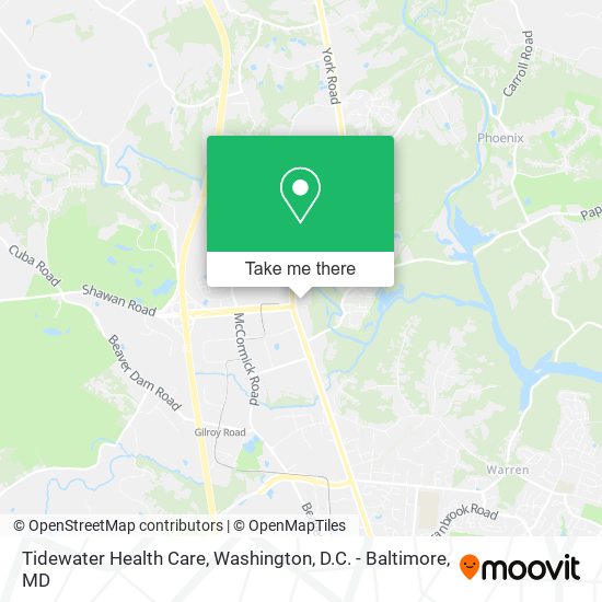 Mapa de Tidewater Health Care