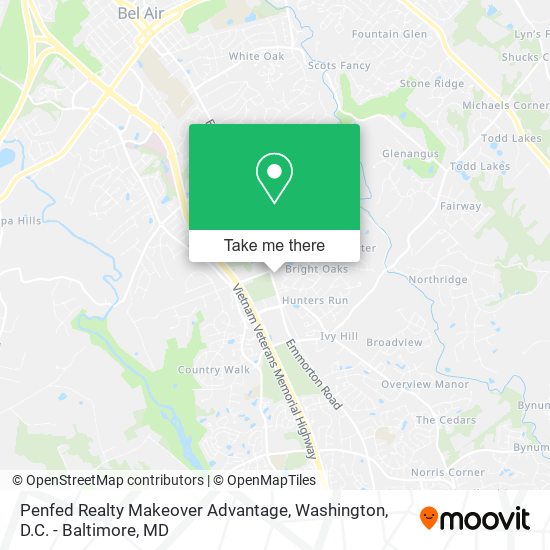 Penfed Realty Makeover Advantage map