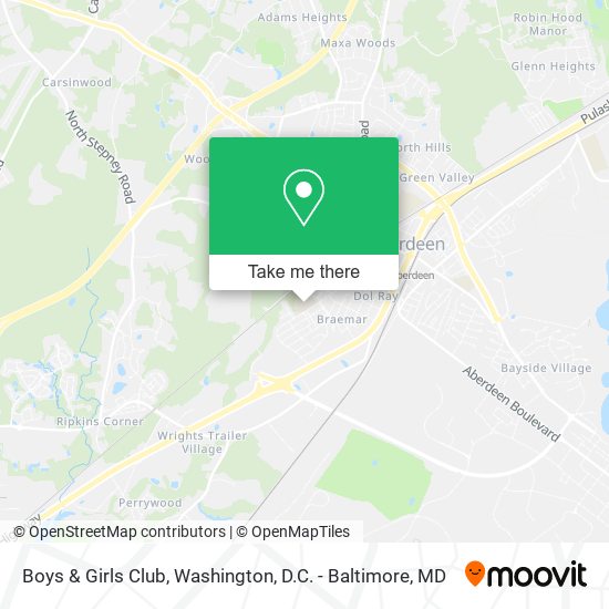 Boys & Girls Club map