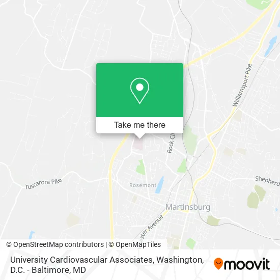Mapa de University Cardiovascular Associates