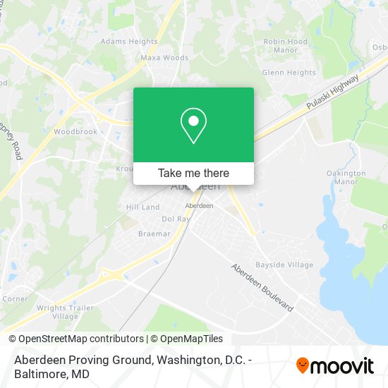 Aberdeen Proving Ground map