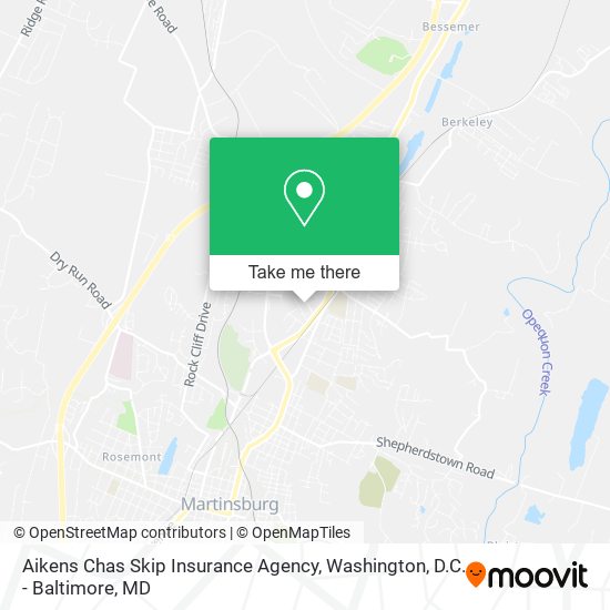 Aikens Chas Skip Insurance Agency map