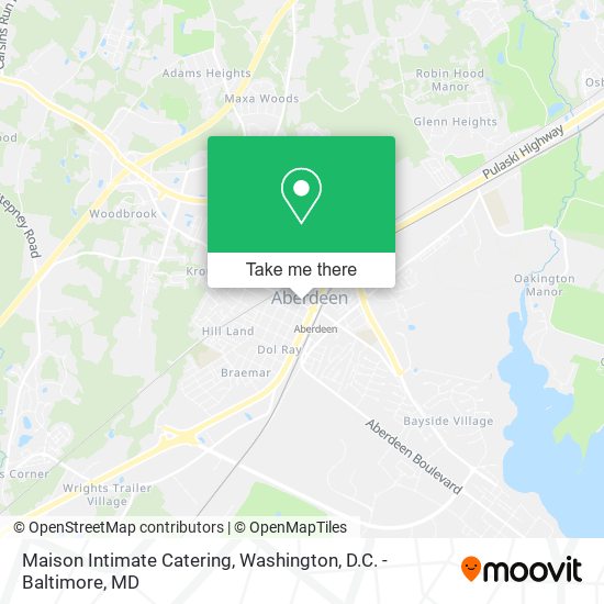 Maison Intimate Catering map