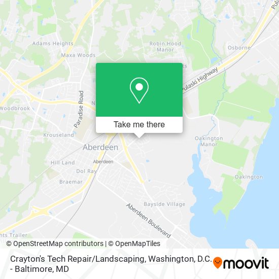 Crayton's Tech Repair / Landscaping map