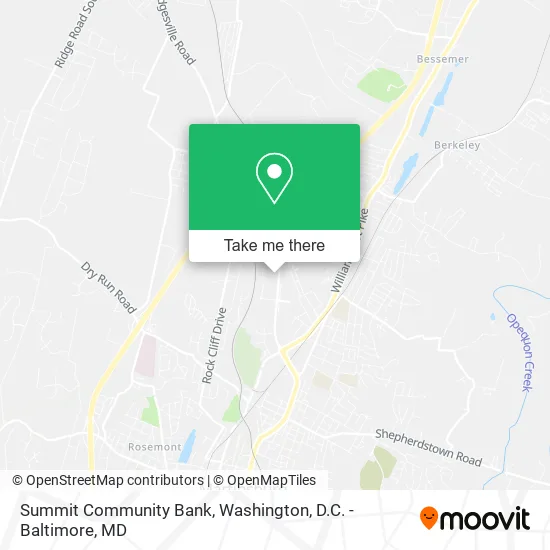 Summit Community Bank map