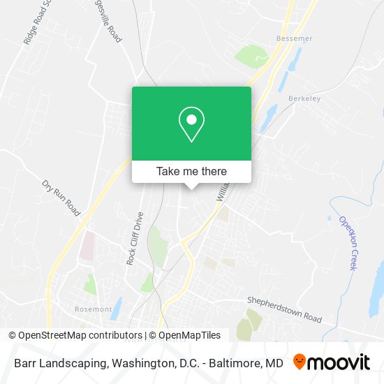 Barr Landscaping map