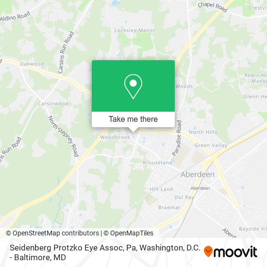 Seidenberg Protzko Eye Assoc, Pa map