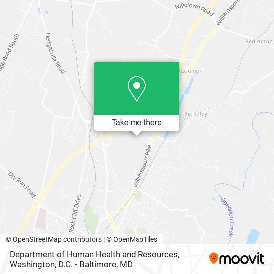 Mapa de Department of Human Health and Resources