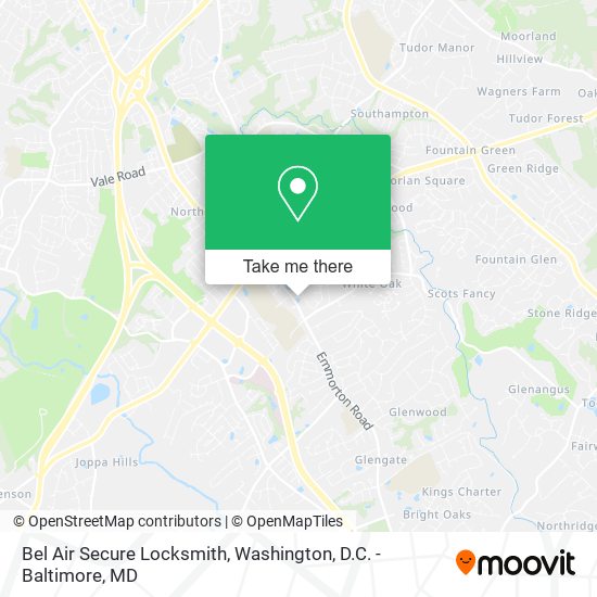 Bel Air Secure Locksmith map