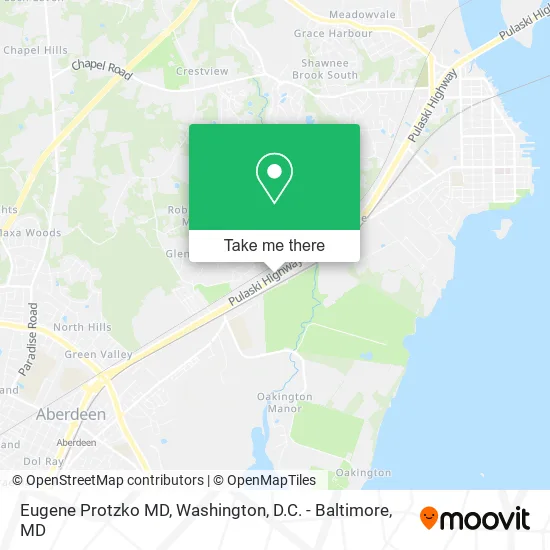 Eugene Protzko MD map