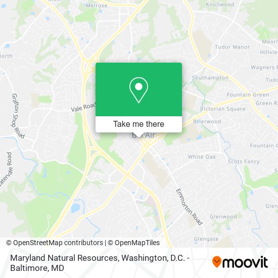 Maryland Natural Resources map