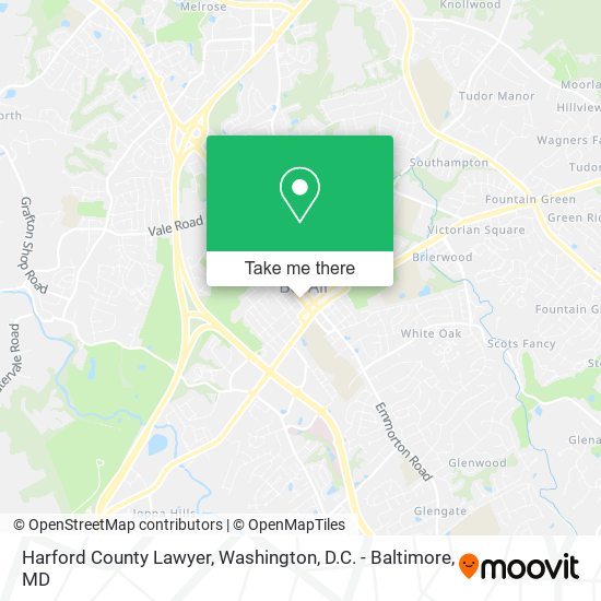 Mapa de Harford County Lawyer