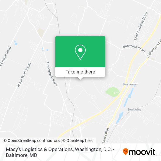 Macy's Logistics & Operations map