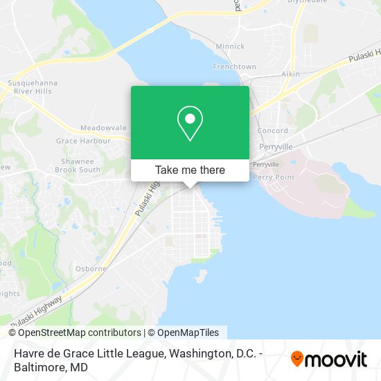 Mapa de Havre de Grace Little League