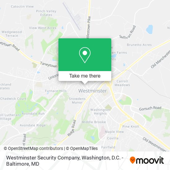 Westminster Security Company map