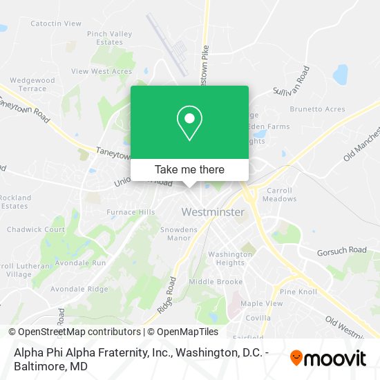 Alpha Phi Alpha Fraternity, Inc. map