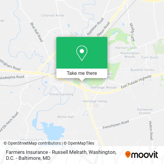 Farmers Insurance - Russell Melrath map