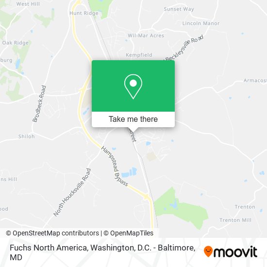 Fuchs North America map