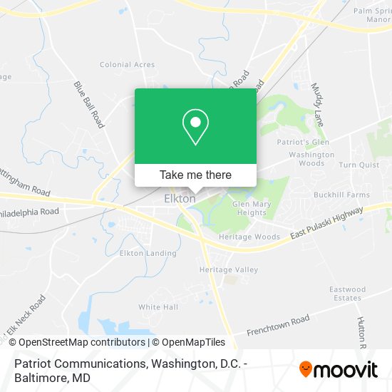 Patriot Communications map