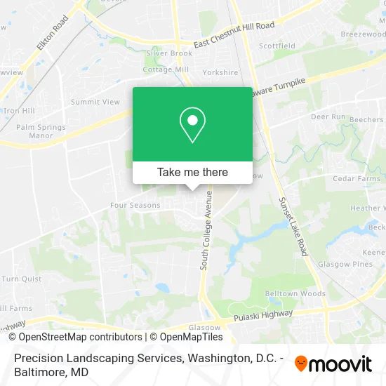 Precision Landscaping Services map