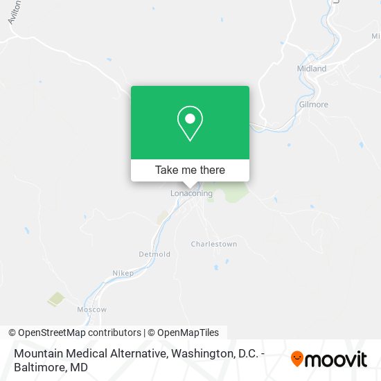 Mountain Medical Alternative map