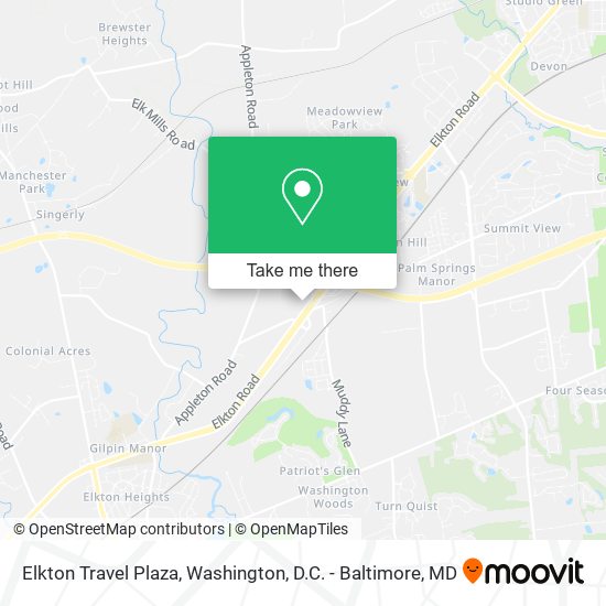 Elkton Travel Plaza map