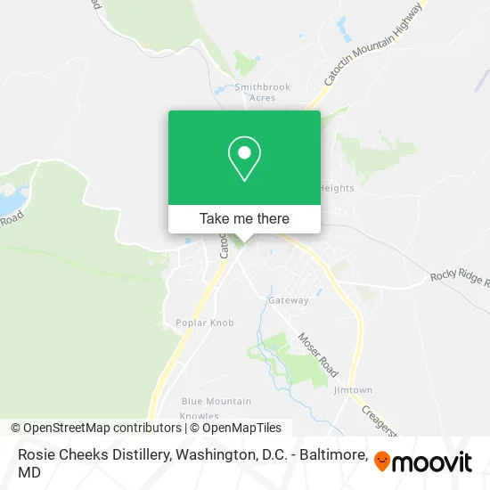 Mapa de Rosie Cheeks Distillery