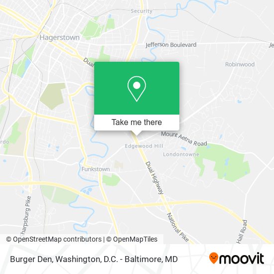 Burger Den map