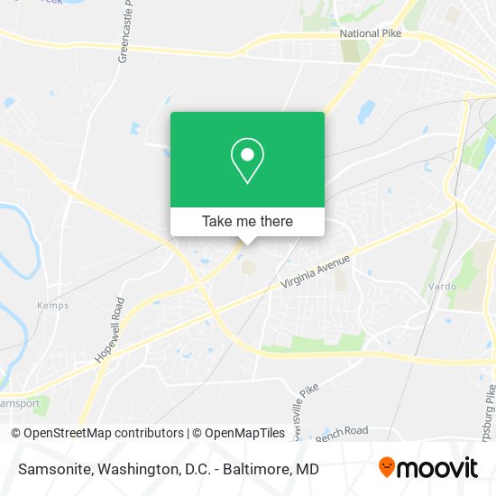 Samsonite map