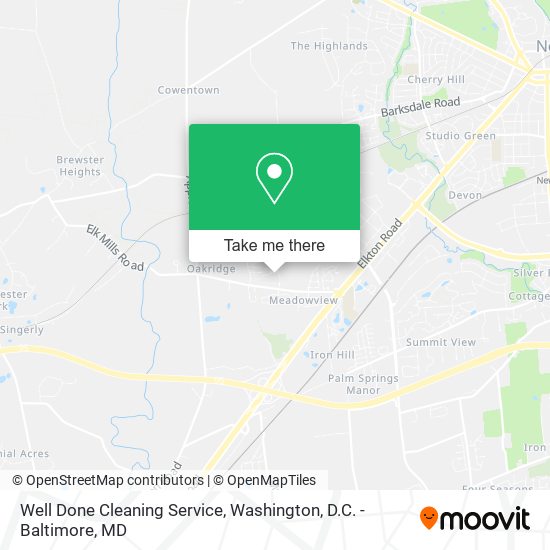 Well Done Cleaning Service map
