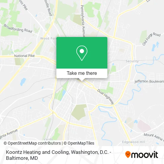Mapa de Koontz Heating and Cooling