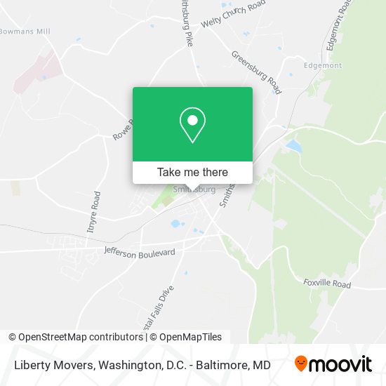 Liberty Movers map