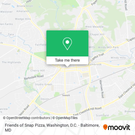 Friends of Snap Pizza map