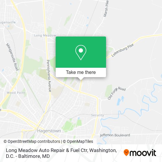 Long Meadow Auto Repair & Fuel Ctr map