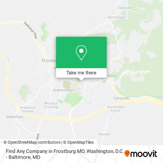 Find Any Company in Frostburg MD map