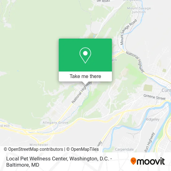 Local Pet Wellness Center map