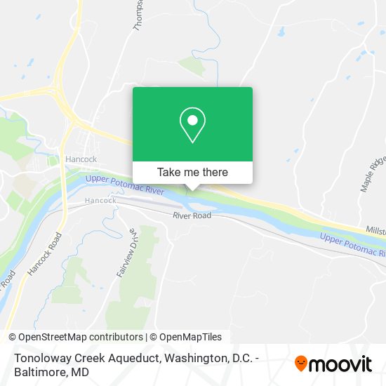 Mapa de Tonoloway Creek Aqueduct