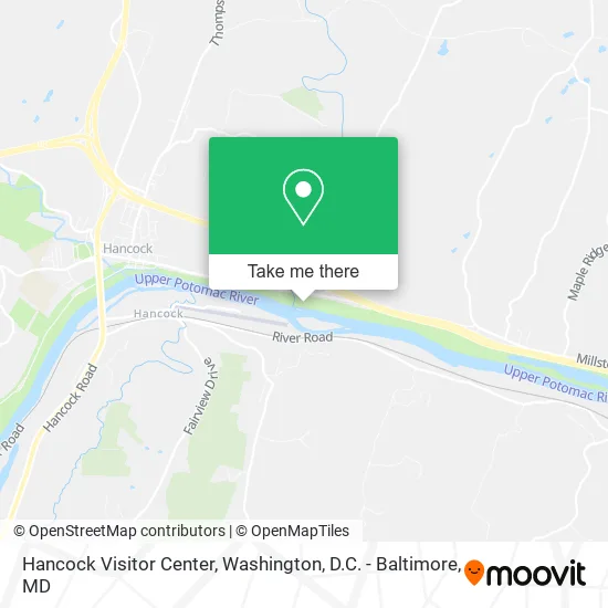 Hancock Visitor Center map