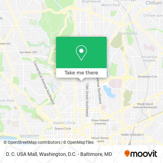 Mapa de D. C. USA Mall