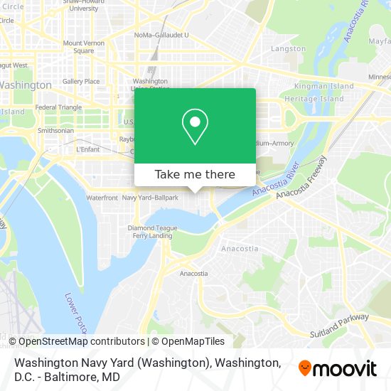 Mapa de Washington Navy Yard