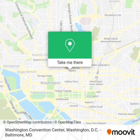 Mapa de Washington Convention Center