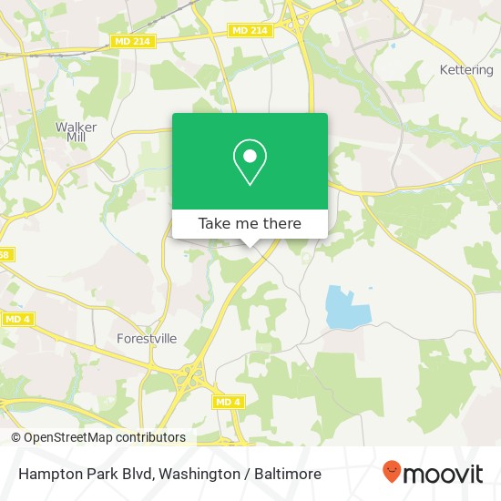 Hampton Park Blvd, District Heights, MD 20747 map