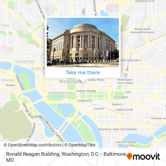 Ronald Reagan Building map