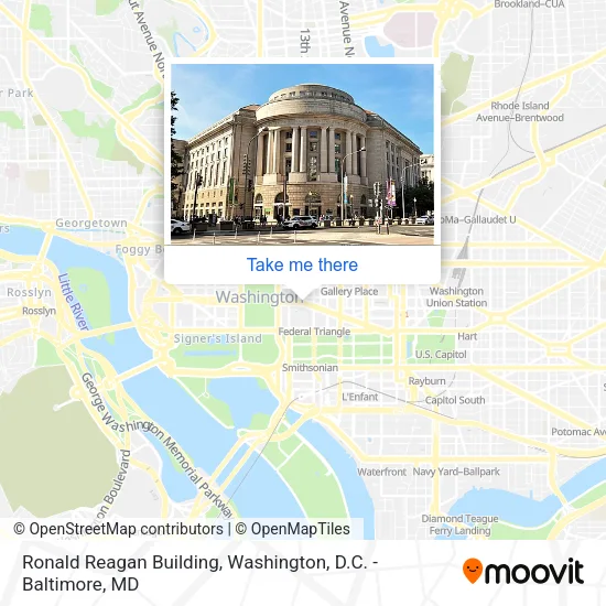 Mapa de Ronald Reagan Building