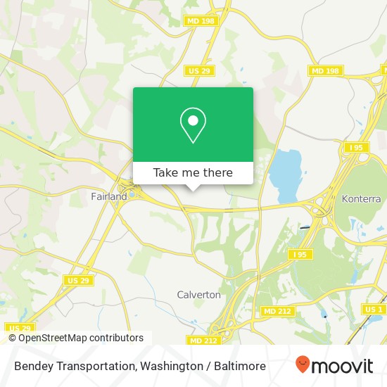Bendey Transportation, 3435 Gateshead Manor Way map