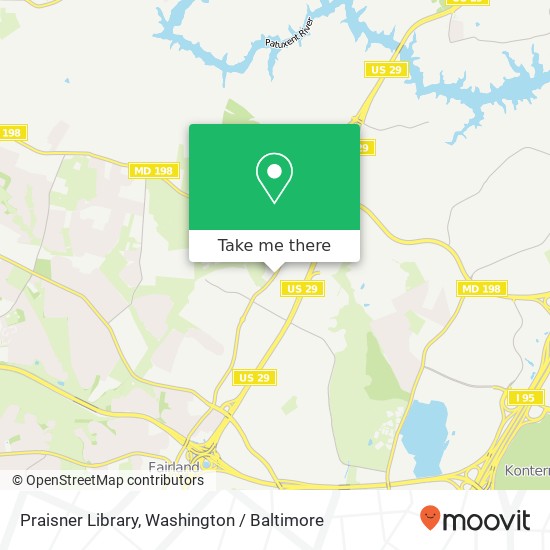 Praisner Library map