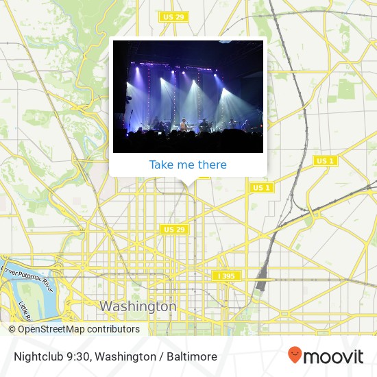 Nightclub 9:30 map